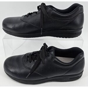 SAS Liberty Black Slip Resistant Shoes Womens 8.5 Work Walking Leather Lace Up